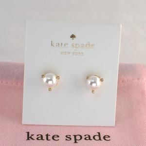 Kate Spade Rise and Shine Pearl Stud Earrings (with Dust Bag) NEW